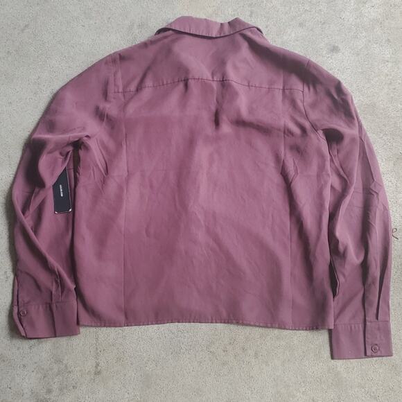 Lulu's button down shirt purple medium - Picture 3 of 3